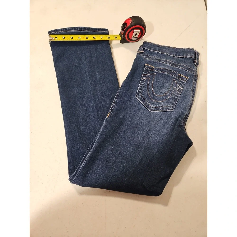 True Religion Jean Becca Mid Rise Bootcut Jeans Womens Size 32Wx30 Inseam (1865